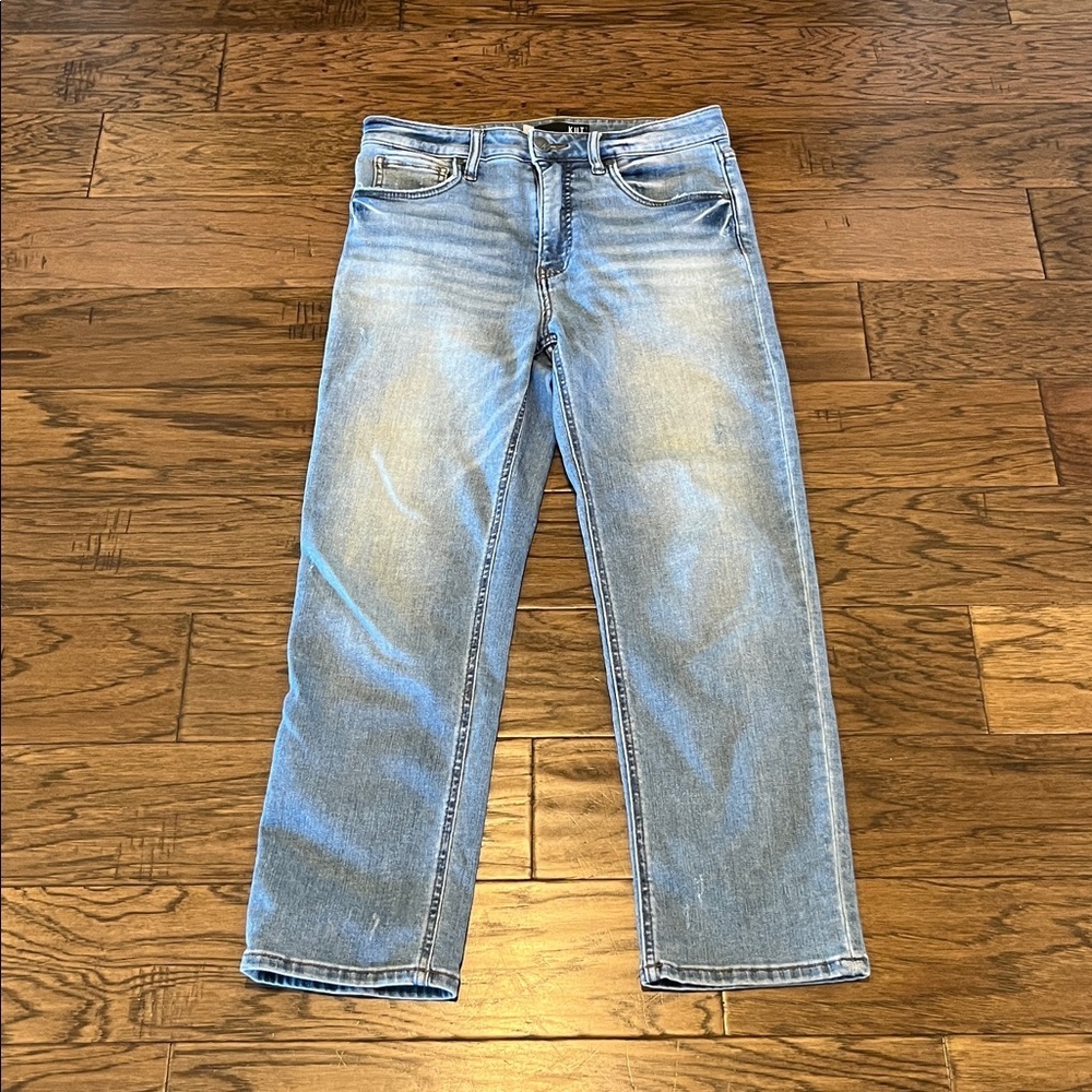 Kut From The Klot Fab AB Elizabeth Crop Straight Leg High Rise Size 4